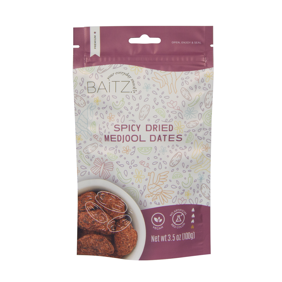 Spicy Dried Medjool Dates 3-Pack