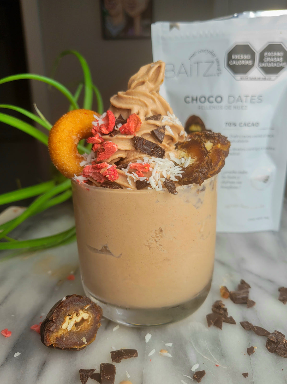 Frozen Yogurt Saludable con Choco Dates
