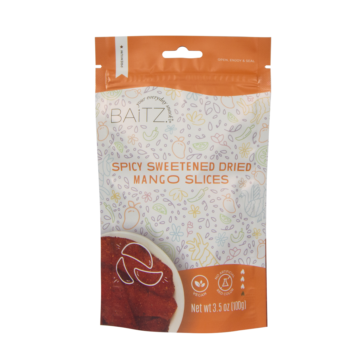 Spicy Dried Mango Slices 3-Pack