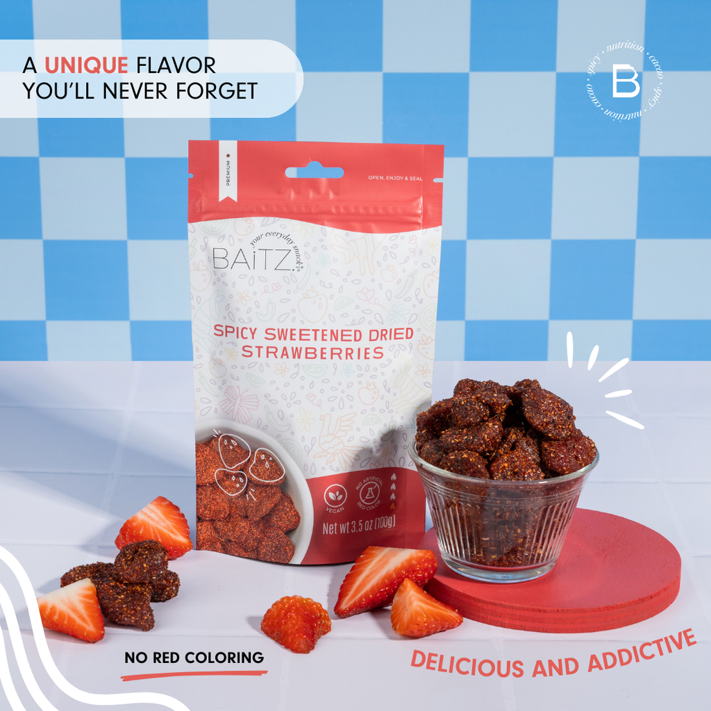 Spicy Dried Strawberries 3-Pack