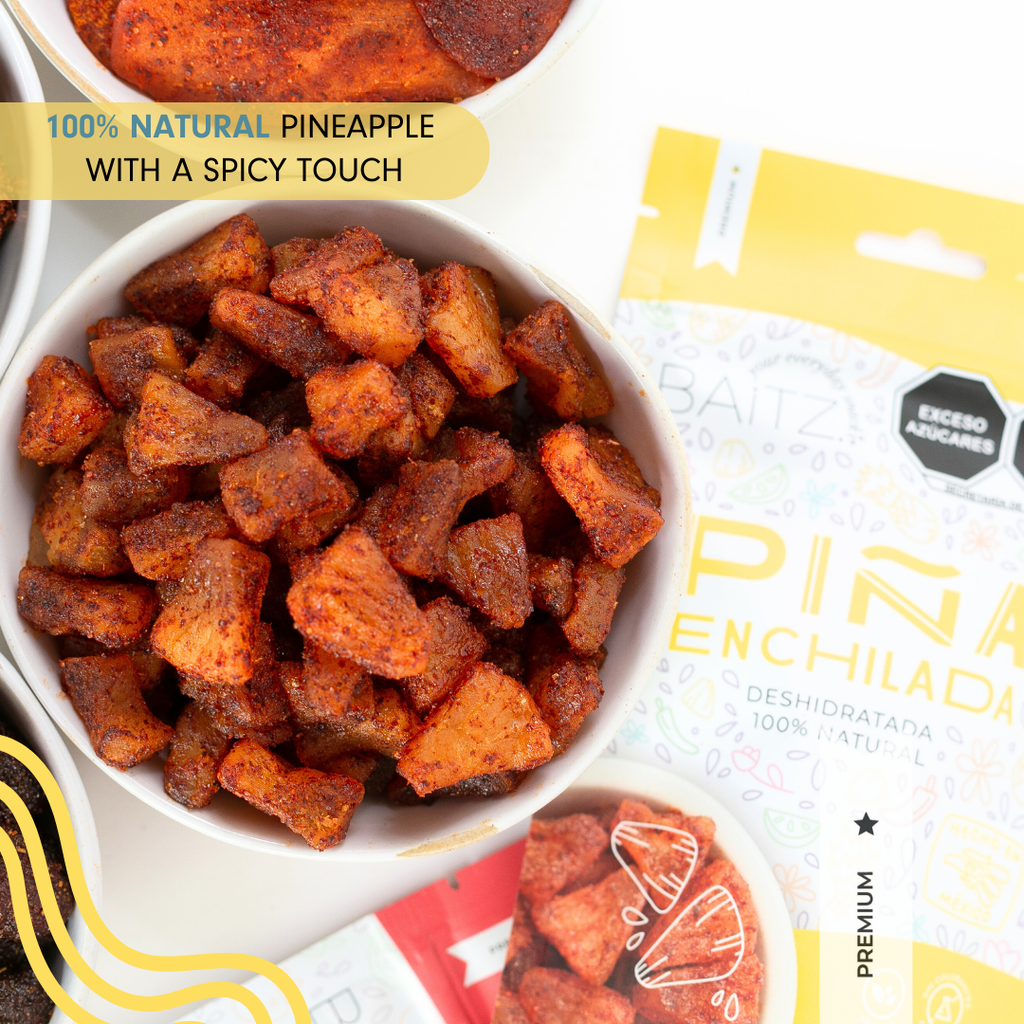 Spicy Dried Pineapple Pieces 3-Pack