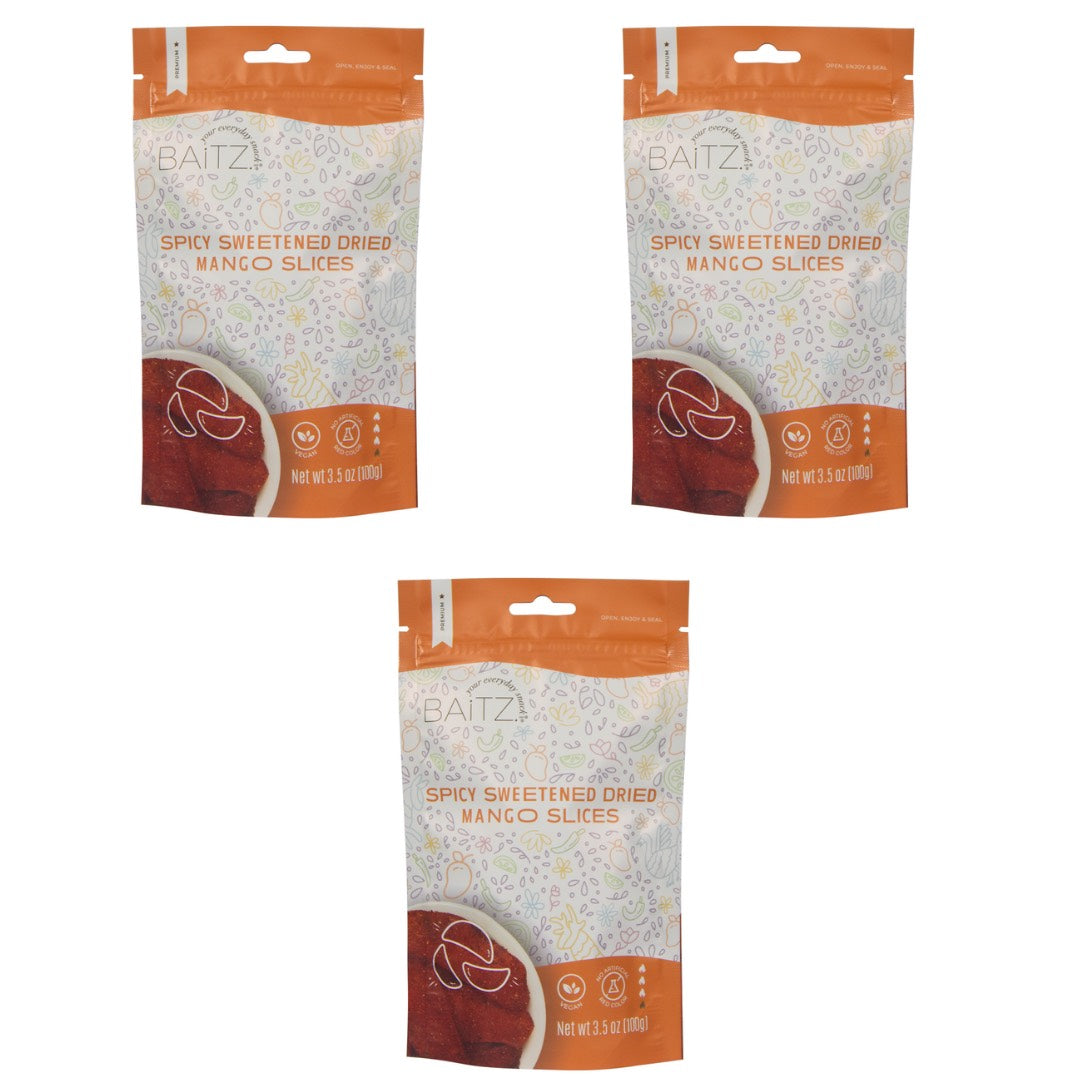 Spicy Dried Mango Slices 3-Pack